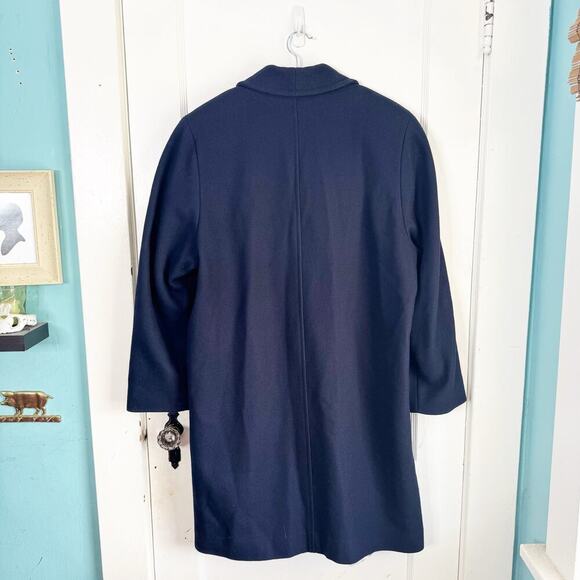 VTG STUDIO Michelle Stuart Wool Blend Sailor Style Peacoat Long Length Size 10 - Picture 12 of 16